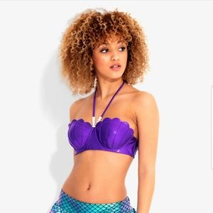 DISNEY THE LITTLE MERMAID SEA SHELL SWIM TOP